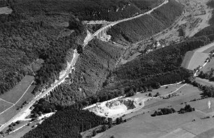 Albabstieg, Luftaufnahme Trassierung