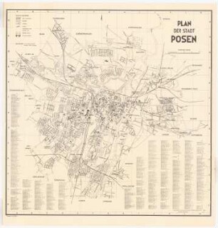 Stadion, Posen: Karte von Posen 1:20000
