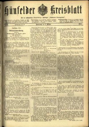 Ausgabe vom Donnerstag, den 04. Oktober 1917.