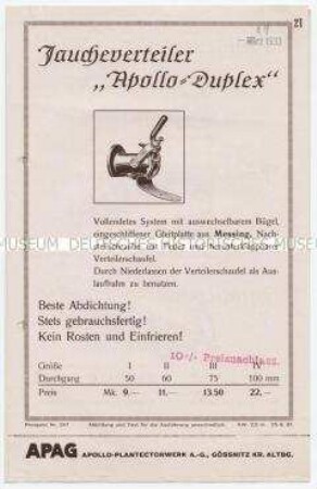 Jaucheverteiler "Apollo-Duplex"