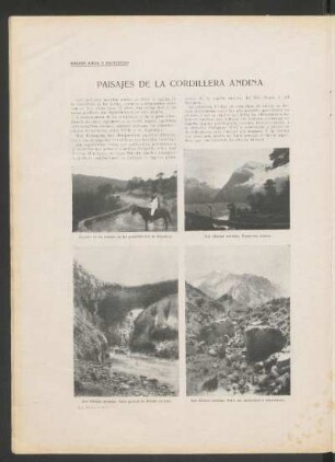 Paisajes de la Cordillera Andina