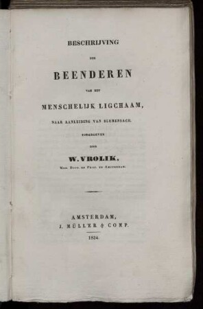 Beschrijving der beenderen van het menschelijk ligchaam