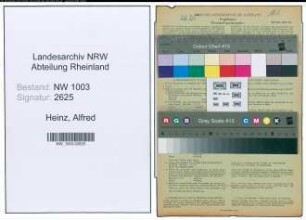 Entnazifizierung Alfred Heinz , geb. 27.11.1902 (Webmeister)