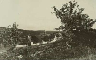 Altenberg-Schellerhau. Ortsansicht mit Kirche