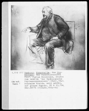 Der Kunsthistoriker Prof. Justus Brinckmann