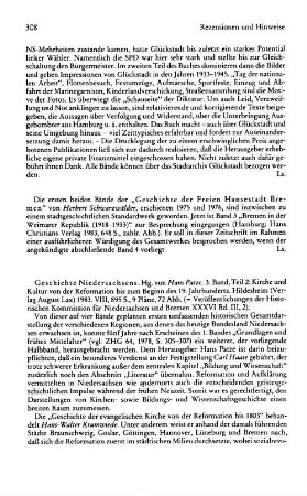 Schwarzwälder, Herbert :: Bremen in der Weimarer Republik (1918 -1933) : Hamburg, Christians, 1983