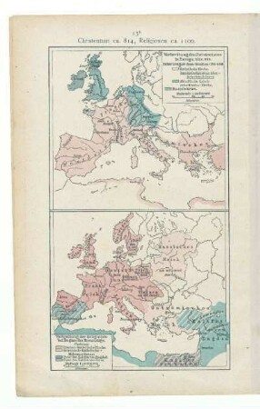 Christentum ca. 814, Religionen ca. 1100