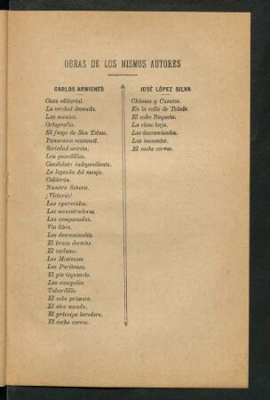 Obras de los mismos autores