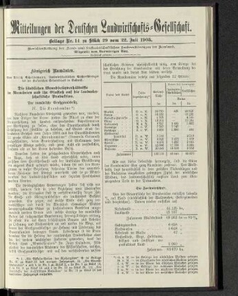 Beilage Nr. 14 zu Stück 29 vom 22. Juli 1905.