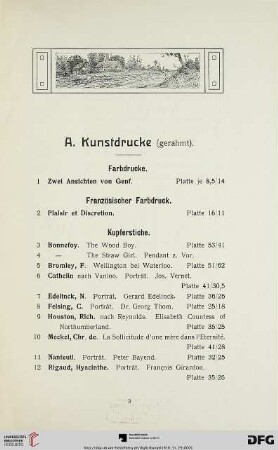 Kunstdrucke (Nr. 1-25)
