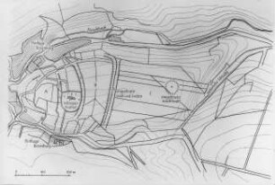 Bösenburg, Burg, Lageplan, Bösenburg (Zeichnung Wäscher)