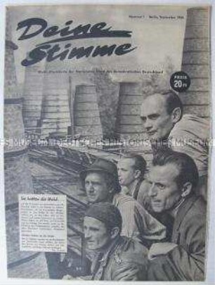 Sonderdruck der Nationalen Front zur Volkskammerwahl 1950