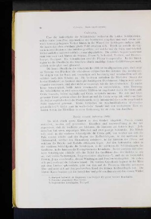 Basis cranii interna.