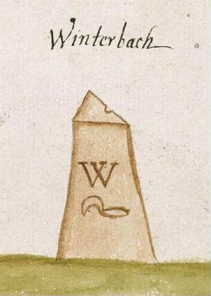 Winterbach WN (Reichenberger Forst, Marksteinzeichen I)