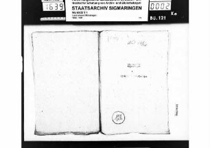Liquidationsverhandlungen über die leibeigenschaftlichen Gefälle mit dem Freiherrlich von Speth'schen Rentamt Schülzburg und den Gemeinden Anhausen, Erbstetten, Ehestetten und Indelhausen