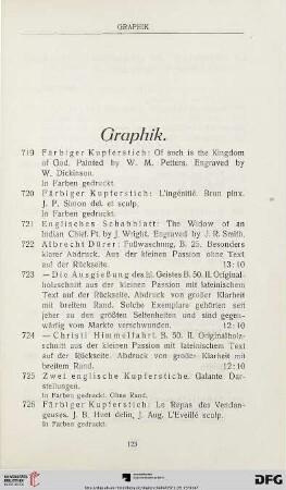 Graphik (Nr. 719-726)