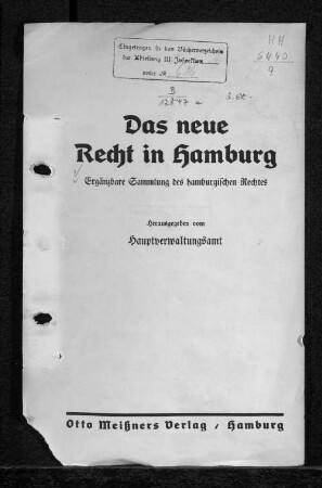 5: Sozialrecht, Arbeitsrecht : ergänzbare Sammlung des Hamburgischen Rechts