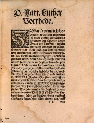 Von der heiligen Tauffe : predigten D. Mart. Luth. ; Wittemberg MDXXXV