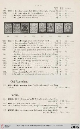 Parma (Nr. 994-1002)