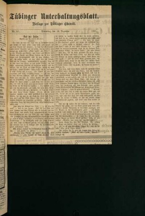 Tübinger Unterhaltungsblatt (Nr. 51)