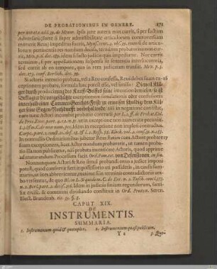 Caput XIX. De Instrumentis.