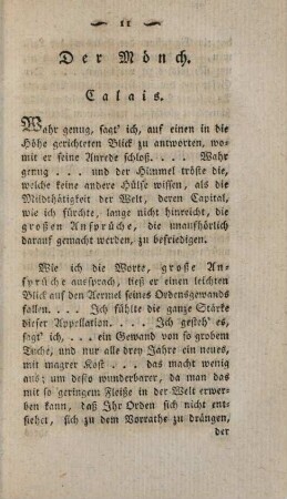 Der Mönch. Calais