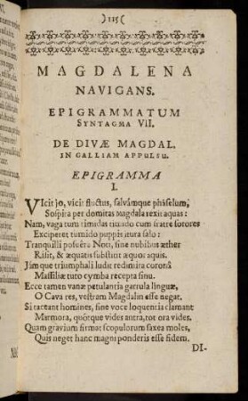 115-145, Syntagma VII.-Elegia VII.