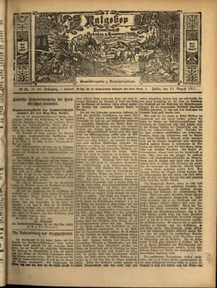 Ausgabe vom Sonntag, den 13. August 1911.
