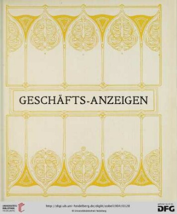Geschäfts-Anzeigen