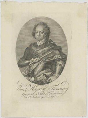 Bildnis des Jacob Heinrich Flemming