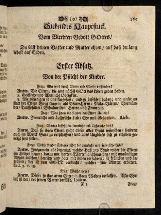 165-169, Siebendes Hauptstuck