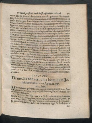 Caput XXIV. De mediis conversionis hominum Iesuiticae violentis, ex Apoc. 13. cap. v. 14. seqq.