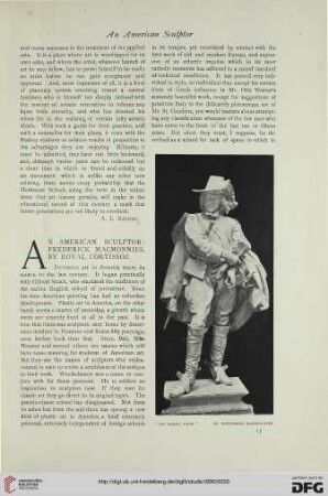 6: An american sculptor: Frederick Macmonnies