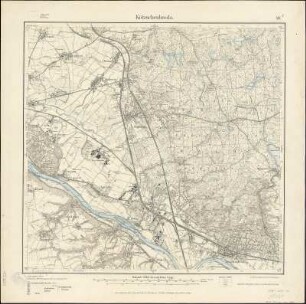 Meßtischblatt 49 : Kötzschenbroda, 1920 : Kötzschenbroda. - Aufgen. 1909, hrsg. 1911, einz. Nachtr. 1920. - 1:25000. - Leipzig, 1920. - 1 Kt.