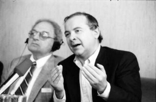 39. Tagung 1989 Chemiker; Pressekonferenz: Johann Deisenhofer, ?