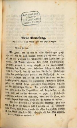 Geschichte der neuern Philosophie, 1,1