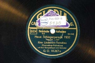 Neue Schlagerparade 1932 : Potpourri, Teil 1 und Teil 2