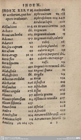 INDEX RERUM & verborum, quae hoc opere traduntur.