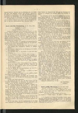 Zweite ordentliche Versammlung, am 27. März 1886