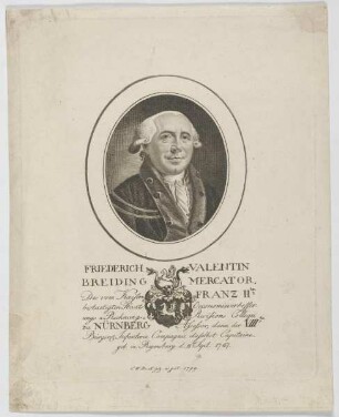 Bildnis des Friederich Valentin Breiding