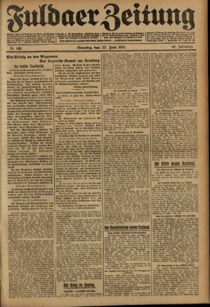Ausgabe vom Dienstag, den 22. Juni 1915.