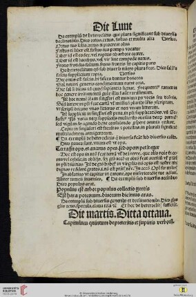 Die martis. Dieta octaua