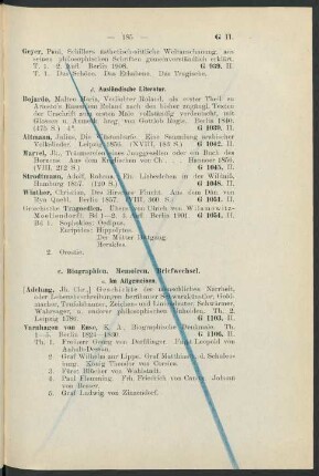c. Biographien. Memoiren. Briefwechsel.