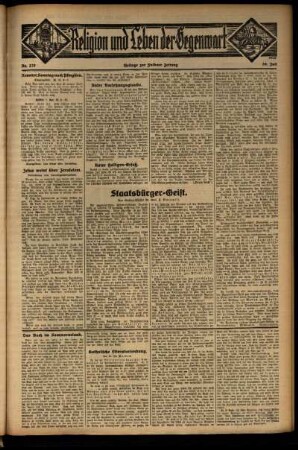 Dritte Ausgabe vom Sonntag, den 26. Juli 1931.