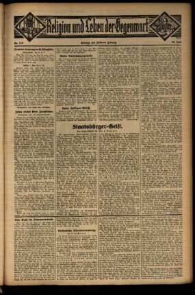 Dritte Ausgabe vom Sonntag, den 26. Juli 1931.