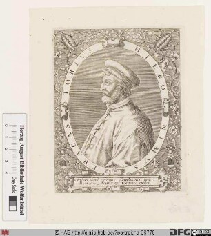 Bildnis Girolamo Fracastoro (lat. Hieronymus Fracastorius)