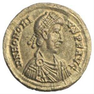 Fundmünze, Solidus, 402 - 406 n. Chr.