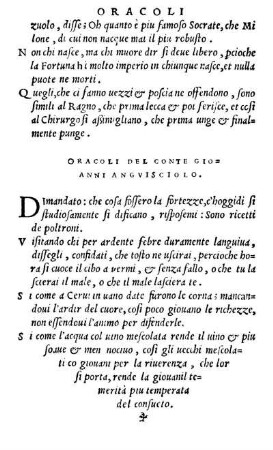 Oracoli Del Conte Giovanni Angvisciolo.