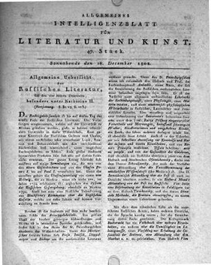 1802-12-18 : 47. Stück