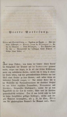 Vierte Vorlesung.